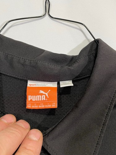 Puma Sport Lifestyle Men's Golf Polo Shirt Black Short Sleeve Collared Size 2XL - Picture 6 of 12