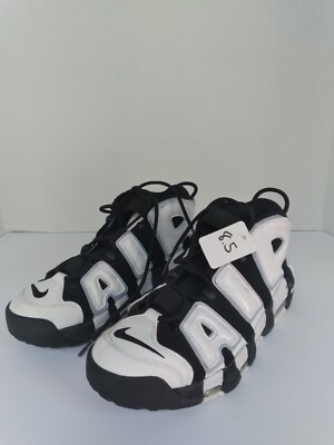 Nike Air More Uptempo Sneakers Basketball Shoes Black White Size