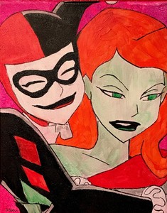 Download Harley Quinn Poison Ivy Hand Painted Fan Art Dc Comics Signed Free Get Wallpaper Harley Quinn Poison Ivy Hand Painted Fan Art Dc Comics Signed Free HD