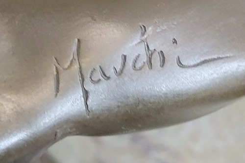 STATUE EN BRONZE--HOMME NU--INTÉRÊT GAY---BODYBUILDER MUSCLÉ ART DECO OFFRE VENTE - Photo 4/5