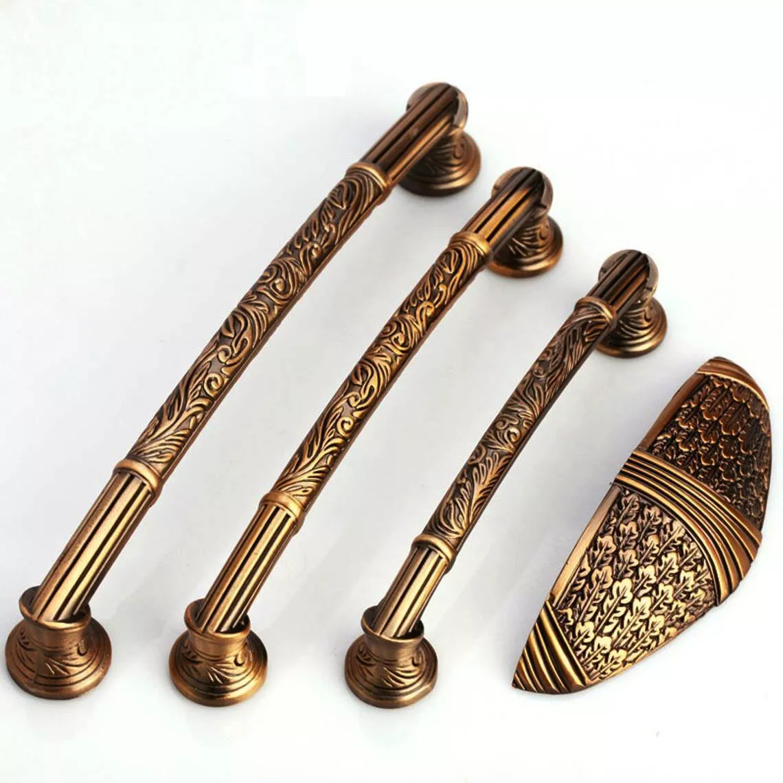 Vintage Brass Kitchen Cabinet Pull Dresser Pull Drawer Pulls