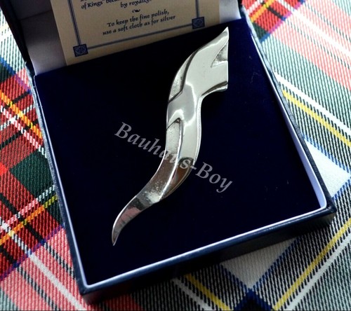 Pewtermill KILT PIN PEWTER SALTIRE HORN ST ANDREWS CROSS MADE IN SCOTLAND MENS - Picture 5 of 7