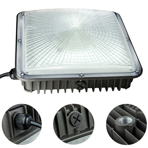 LED Canopy Light 45W 70W Carport/Gas Station Lighting 5500K Ceiling Fixture IP65 - Picture 14 of 34