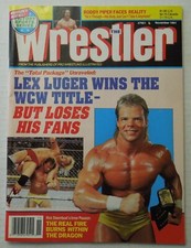 Vintage THE WRESTLER Magazine Nov 1991 LEX LUGER WCW Ricky The Dragon Steamboat