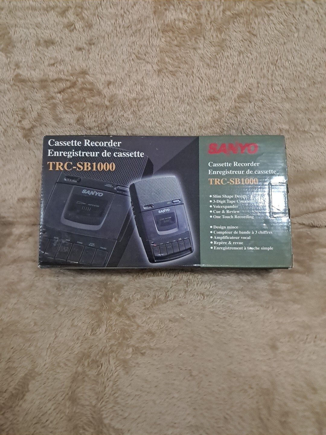 Sanyo Clear Voice Standard Cassette Tape Recorder Player TRC