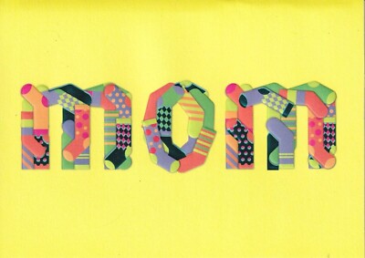 PAPYRUS MOTHERS DAY CARD NIP (MSRP $4.95) SOCK MOM CARD (P22)