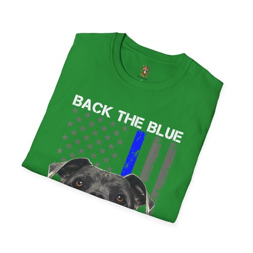 Back the Blue Pitbull Pet Lovers Dogdad Dogmom Geschenk T-Shirt - Bild 41 von 65