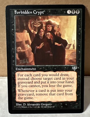 Magic MTG FORBIDDEN CRYPT (Mirage) Unplayed Very Good Condition￼