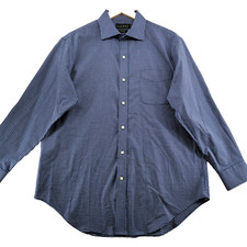 Lauren Ralph Lauren Non Iron Classic Fit Men's Size 16.5-32/33 Check Dress Shirt