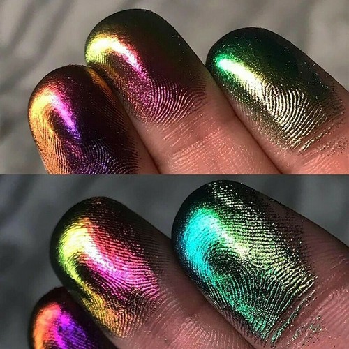 Chameleon Prismatic Eye Shadow Multichrome Palette Makeup Shiny Pigment✿ ! - Picture 11 of 14