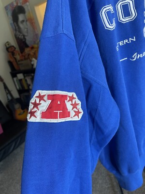 リースポーツ　Lee SPORT オーバーサイズ　コルツ　COLTS Vintage Lee Sports Indianapolis Colts Crewneck Sweatshirt