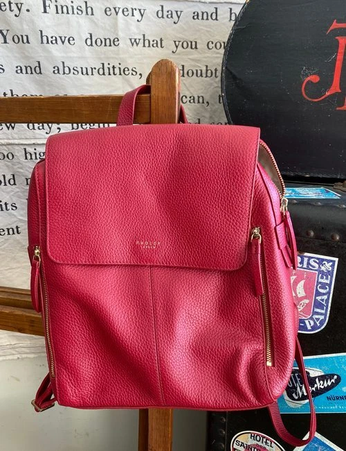 Brand New Authentic Radley London Fountain Road Medium Zip Around Backpack  in Color Chalk, Women's Fashion, Bags & Wallets, Backpacks on Carousell