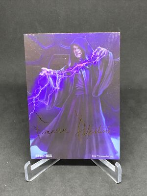 Star Wars card.fun Global Art Series Emperor Palpatine Gold /100 Auto  SW01-011