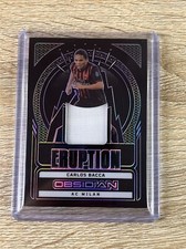 Carlos Bacca /50 Eruption Panini Obsidian Soccer 2022-23 AC Milan No. ER-CBA