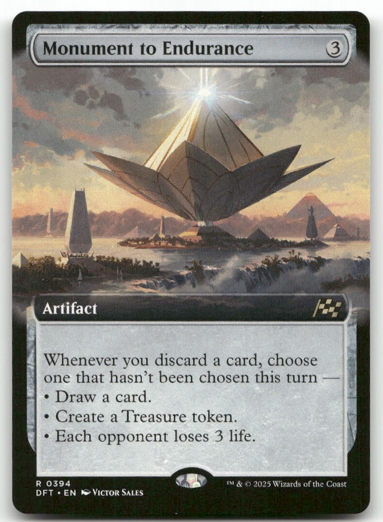 mtg 忍耐の記念碑 Monument to Endurance 4枚セット DFT)忍耐の記念碑(0237)/MONUMENT TO ENDURANCE | 神話レア・レア