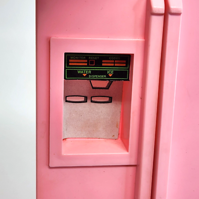 VINTAGE 1980's ARCO BARBIE PINK REFRIGERATOR PLASTIC KITCHEN