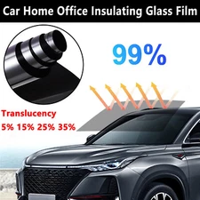 20" x 10FT Uncut Car Window Tint Film Roll 5-35% VLT For Car Home & Office Glass