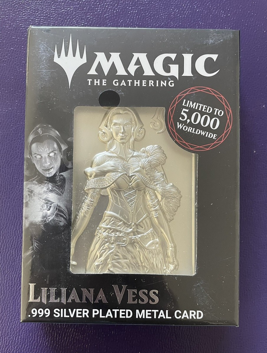 NEW Limited Edition LILIANA VESS .999 Silver Plated Metal Card MTG