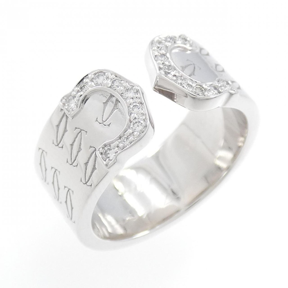 Authentic Cartier C2 2000 Xmas Limited Ring #260-007-372