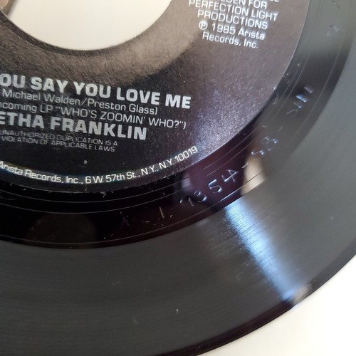 Aretha Franklin Freeway Of Love/Until You Say You Love Me 7" ARISTA AS1-9354 - Picture 6 of 6