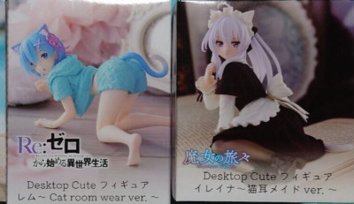 Wandering Witch The Journey of Elaina Re Zero Rem Figurenset Desktop Cute JP