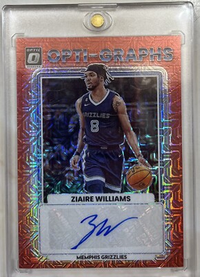 2022-23 Donruss Optic Basketball Choice Opti-Graph Auto Ziaire Williams EW1