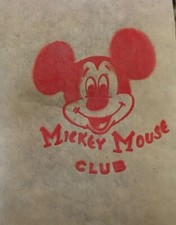 Original Vintage Walt Disney Mickey Mouse Club Mini Iron On Transfer
