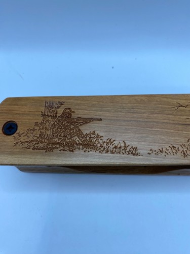 Genuinely Amish Crafted "Half Moon" Turkey Box Call - New, Unused! Wooden! - Picture 5 of 10
