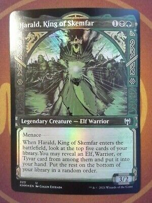 Harald Unites the Elves 2x FOIL KHM MTG Kaldheim Rare MINT black green Harald Unites the Elves 2x FOIL KHM MTG Kaldheim Rare MINT black green