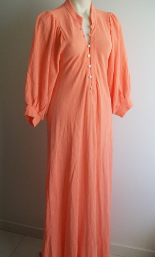 JEN'S PIRATE BOOTY, MAXI DRESS EX COND, SIZE M MADE IN LOS ANGELES, USA. APRICOT - Picture 3 of 7