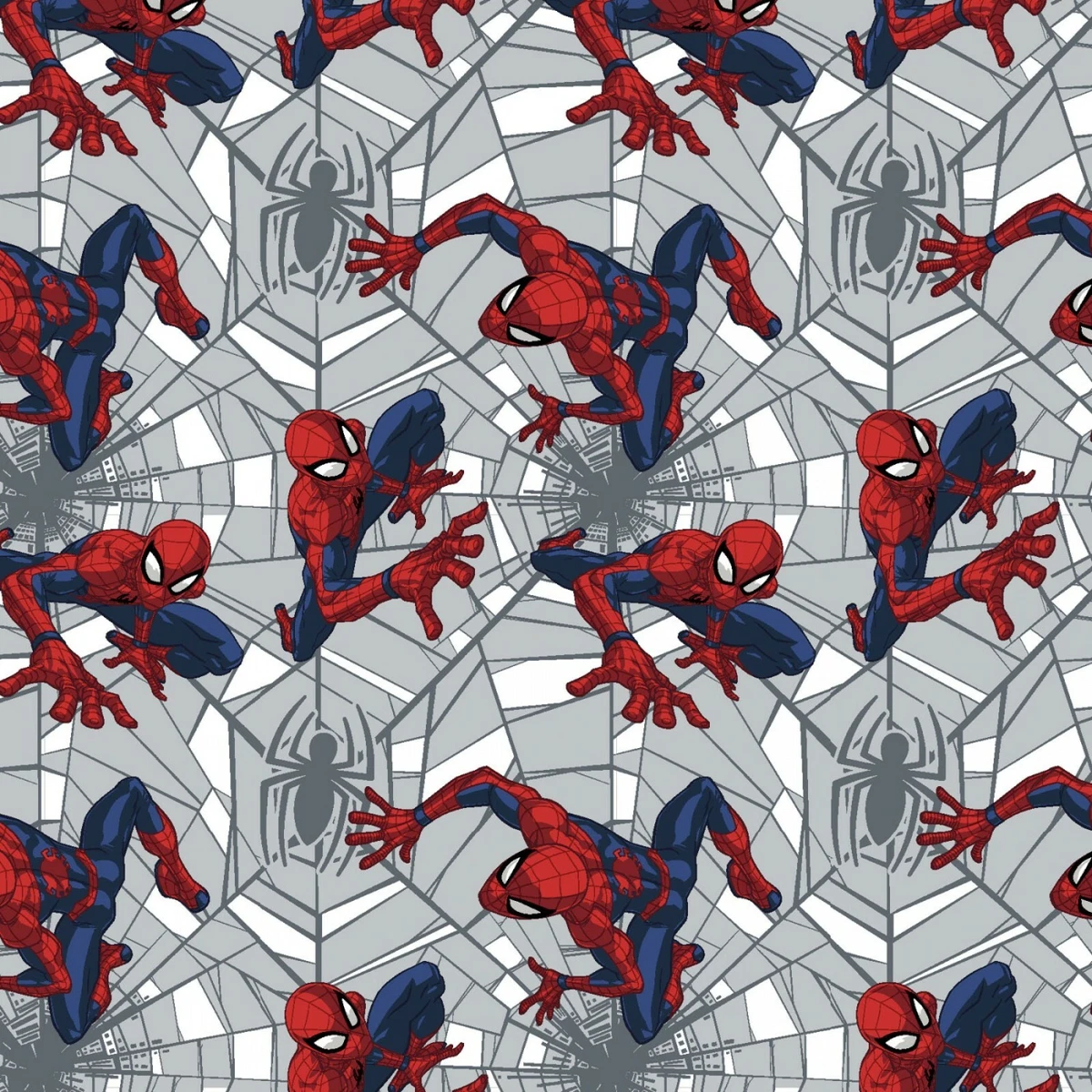 MARVEL Spiderman 100% Cotton Fabric Spiderman Toss New Design By the YD