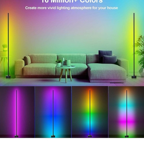 Corner Floor Lamp, 2 Pack LED Corner Lamp with App/Remote/Button Control, Smart - Picture 2 of 8