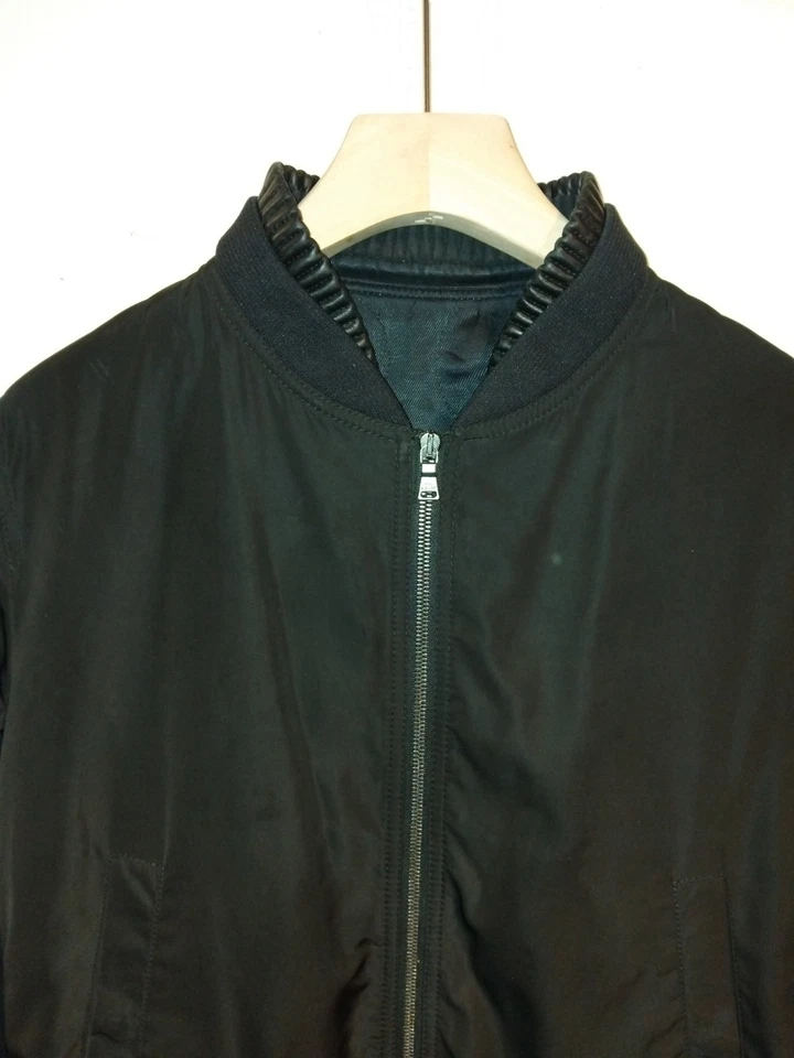 Neil Barrett Nylon Leather Bomber Jacket Medium - Image 3 of 4