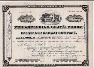 TAA #17 Philadelphia & Gray's Ferry Passenger Railway Co. 1926 COX PHI 533 S