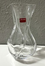 Baccarat Crystal Serpentin Vase 6" France Mint