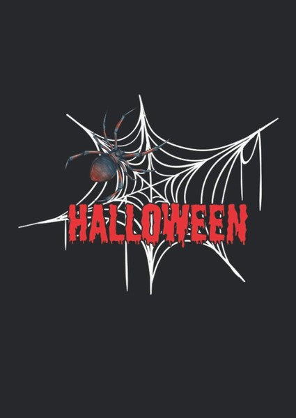A4 Notizbuch Liniert Softcover Halloween Spinne Spinnennetz 120 Seiten-image