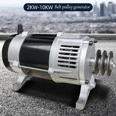3KW 6KW 10KW 220V / 380V 50HZ Kleiner Generator Gürtelredelgenerator 3000RPM