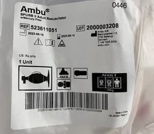 Ambu 523611051 SPUR II Adult Resuscitator w/Mercury Filter 6-Pack Exp 08/14/2025