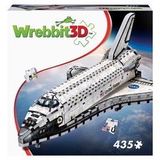 Wrebbit3D 435 Piece 3D Jigsaw Puzzle Space Shuttle Orbiter White