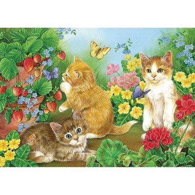 Cobble Hill - 35 Piece Tray Puzzle - Kitten Playtime - For Both Older & Younger 