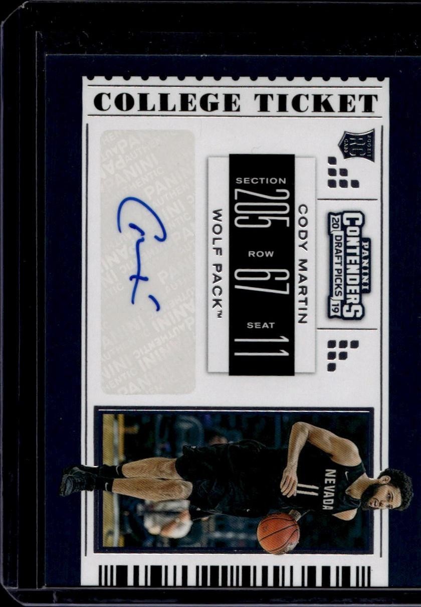 2019 Panini Contenders Draft Picks #134 Cody Martin