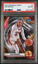 2024 BOWMAN UNIVERSITY BEST #47 KIKI IRIAFEN PSA 8