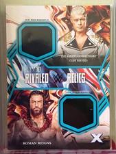 2025 TOPPS EXALTED WWE CODY RHODES ROMAN REIGNS RIVALED RELICS SP /99