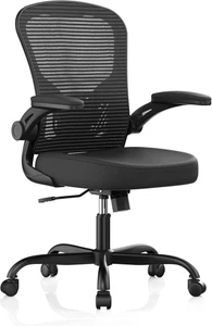 Silla de oficina ergonomique de malla 330LBS lombaire et des reposabrazos