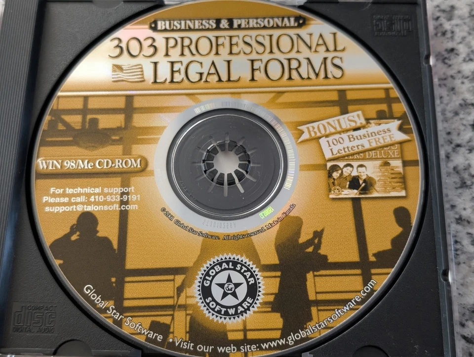 PC Attorney + 303 Legal Forms CD-ROMs – Vintage Legal Software (2000, 2002) - Image 3 of 4