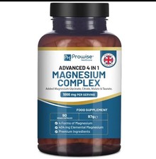 "Magnesium Glycinate Complex 1866mg, 90 Vegan Capsules, 4 Forms of Magnesium" 0.08 per thousand milligrams