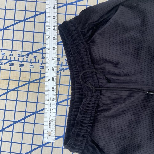 All in Motion Girls Ribbed Velour Pants L 10/12 Black Wide Leg Lounge - Picture 3 of 6