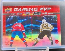 24-25 UPPER DECK SERIES 1 GAMING PVP NICK SUZUKI BRAD MARCHAND 