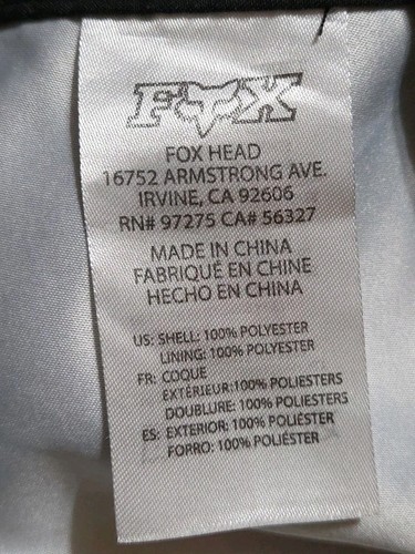 Pantalones cortos Fox Racing para hombre negros blancos con logotipo talla 36 encaje cremallera frontal bolsillo con cremallera - Imagen 10 de 11