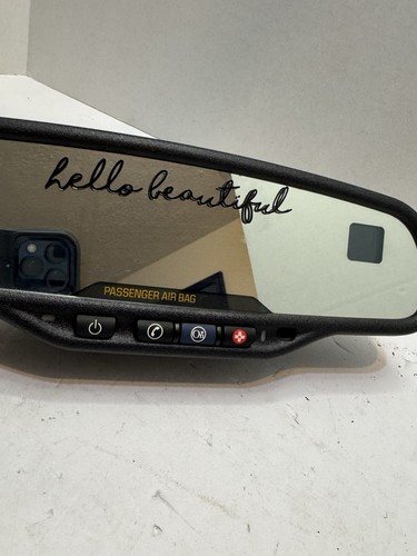 GENTEX-261 2003-06 SUBURBAN YUKON TAHOE ESCALADE REAR VIEW MIRROR COMPASS TEMP - Picture 3 of 7